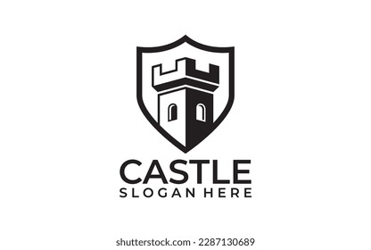 Emblem Castle creative logo design