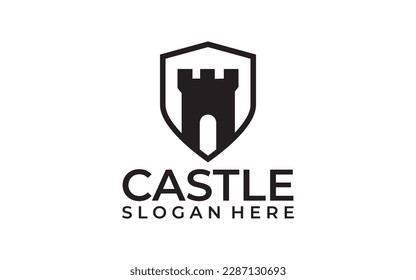 Emblem Castle creative logo design
