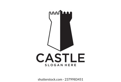 Diseño del logotipo creativo de Emblem Castle	
