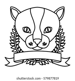 emblem cat hunter city icon, vector illustration image