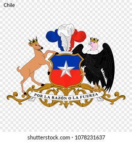 Emblem of Chile. National Symbol