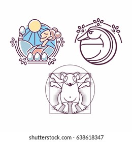 the emblem in the circle