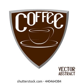 Emblem of Coffee Cup. Element for Your Design. Vector Illustration