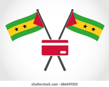 São Tomé and Príncipe Emblem Credit Debit Card