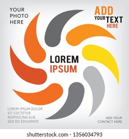 Emblem design, Abstract vector logo. Abstract business logotype