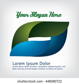 Emblem design, Abstract vector logo. Abstract business logotype
