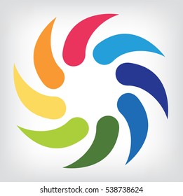 Emblem design, Abstract vector logo. Abstract business logotype