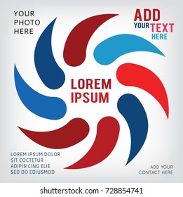 Emblem design, Abstract vector logo. Abstract business logotype