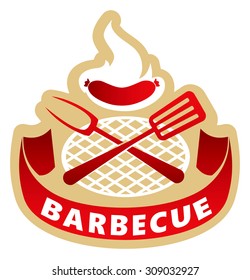emblem design with BBQ