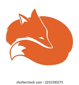 Emblem design red fox