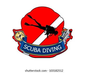 Emblem for diving