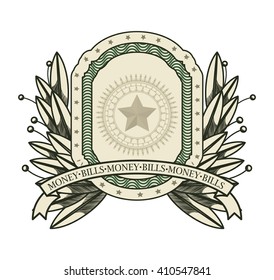 emblem dollar bill  design 
