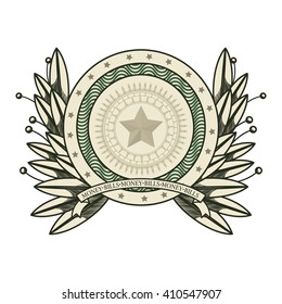 emblem dollar bill  design 