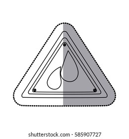 emblem drops gasoline icon image, vector illustration design