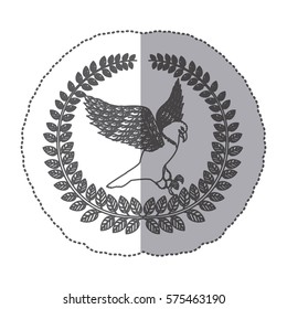 emblem eagle sign icon imge, vector illustration design