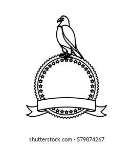 emblem eagle sign icon imge, vector illustration design