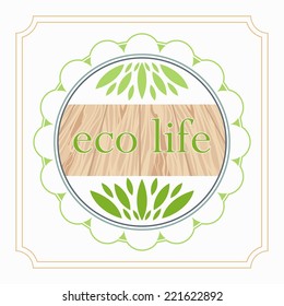 emblem of eco life organic foods and products design