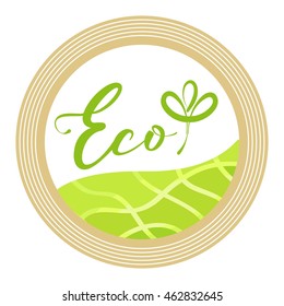 emblem of eco-product natural design