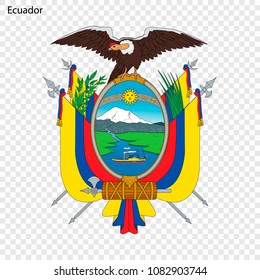 Emblem of Ecuador. National Symbol
