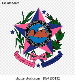 Emblem of Espirito Santo, state of Brazil