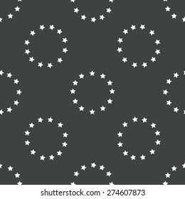 Emblem of EU repeated on grey background