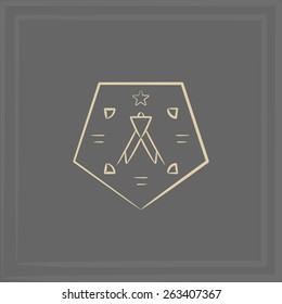 emblem football. element of corporate identity. vector format.