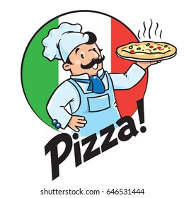 Pizza Chef Logo Images Stock Photos Vectors Shutterstock