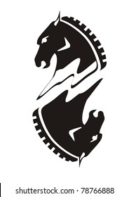 Emblem of a head of a horse