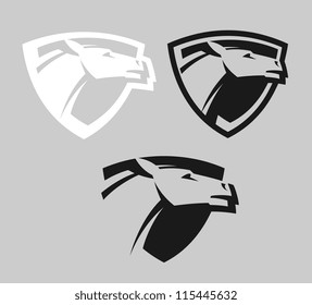 Emblem with a horse