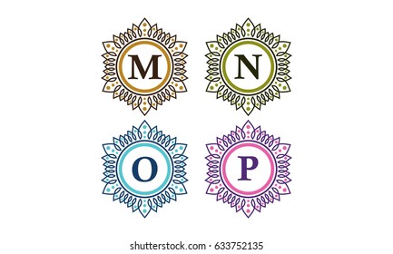 Emblem Initial M N O P