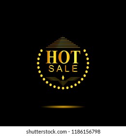 Emblem with the inscription hot sale in shades of gold 