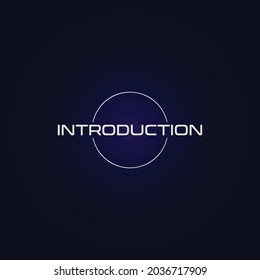 Emblema con texto introductorio. Sencillo y moderno. Se puede utilizar como plantilla de fondo.