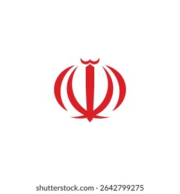 Emblema del Vector de valores de Irán.