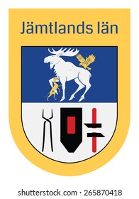 Emblem of Jamtlands lan, Sweden. Useful for sticker or magnet