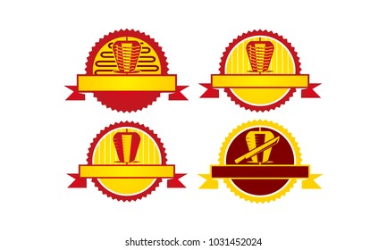 Emblem Kebab icon Template Set