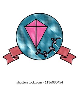 emblem with kite icon