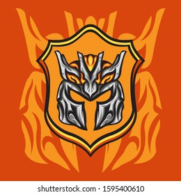Emblem Knight For sign, logo, mascot gaming or other