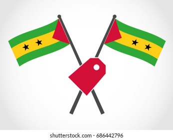 São Tomé and Príncipe Emblem Label Price