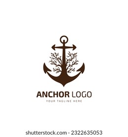 emblem logo anchor, anchor logo vector, anchor template
