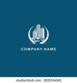 emblem logo, building or apartment logo,
perfect for construction companies, contractors, property, building rentals, or other companies, outside the property sector