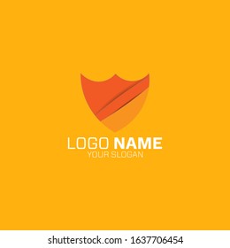 emblem logo design with orange colour