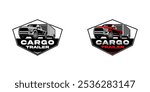 The Emblem logo features a powerful pickup truck towing a cargo trailer. Bold, uppercase text reads "CARGO TRAILER," with three stars below, conveying strength, reliability, and ruggedness.