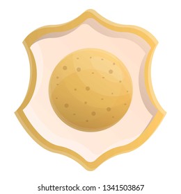 Emblem longan logo. Cartoon of emblem longan vector logo for web design isolated on white background