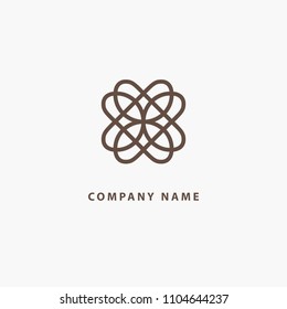Emblem luxury beauty spa, cosmetics, jewelry, hotel, restaurant. Wedding elegant, frame. Vector floral luxury logo design. Round gold ornate frame. Vintage premium design vector element.