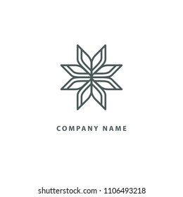 Emblem luxury beauty spa, cosmetics, jewerly, hotel, restaurant. Vector celtic luxury curve logo design. Square ornate frame. Vintage premium design vector element.