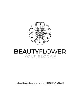 Emblem luxury beauty spa, cosmetics, jewelry, hotel, restaurant. Wedding elegant outline frame. Vector floral luxury curve logo design. Round gold ornate frame. Vintage premium design vector element.