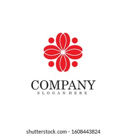  Emblem luxury beauty spa saloon, cosmetics, Modern simple premium design vector element. Vector luxury flower logo design. Ornate floral wedding sign. jewelry, flower shop, restaurant, garden.