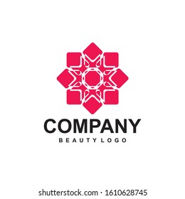  Emblem luxury beauty spa saloon, cosmetics, Modern simple premium design vector element. Vector luxury flower logo design. Ornate floral wedding sign. jewelry, flower shop, restaurant, garden.