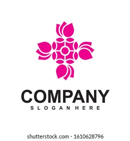  Emblem luxury beauty spa saloon, cosmetics, Modern simple premium design vector element. Vector luxury flower logo design. Ornate floral wedding sign. jewelry, flower shop, restaurant, garden.