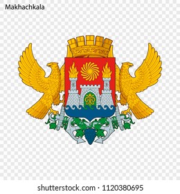 Emblem of Makhachkala. Vector illustration